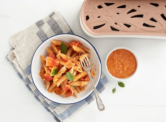 Vodka & Smoked Salmon Penne Pasta