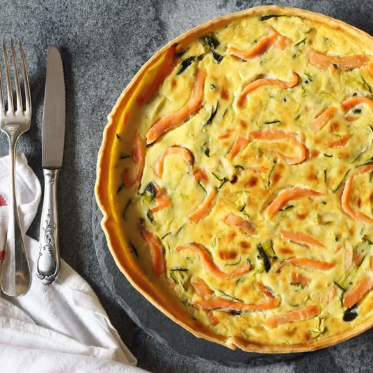 Mushroom and Camembert Quiche