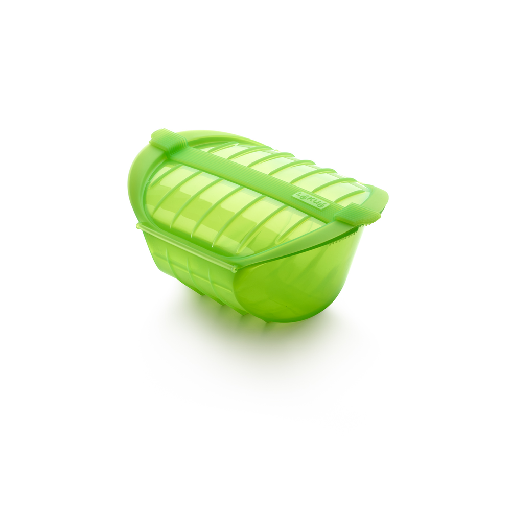 Deep Microwave Steam Cooker, 3-4 p, Green