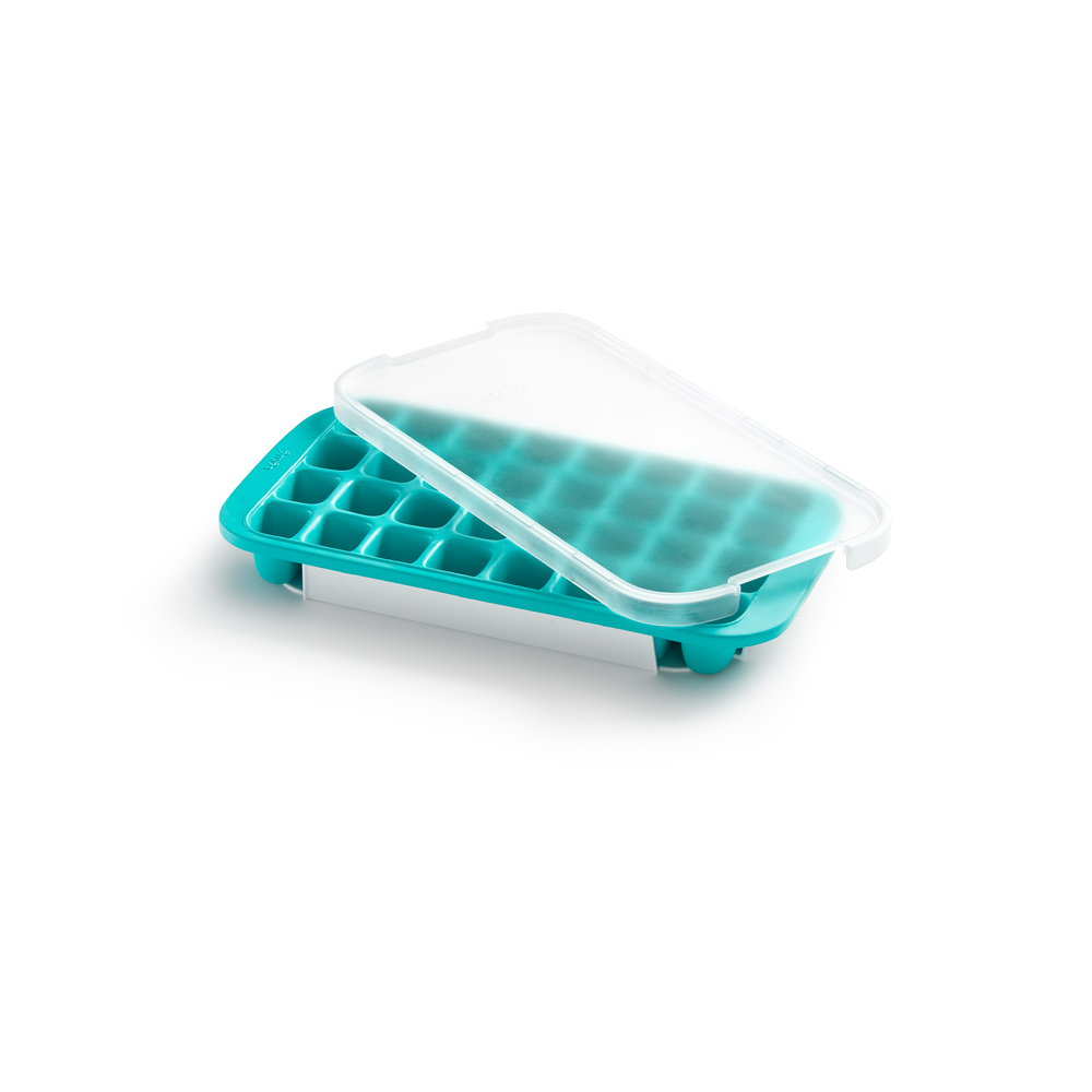 Industrial Ice Cube Tray, with Lid, Blue