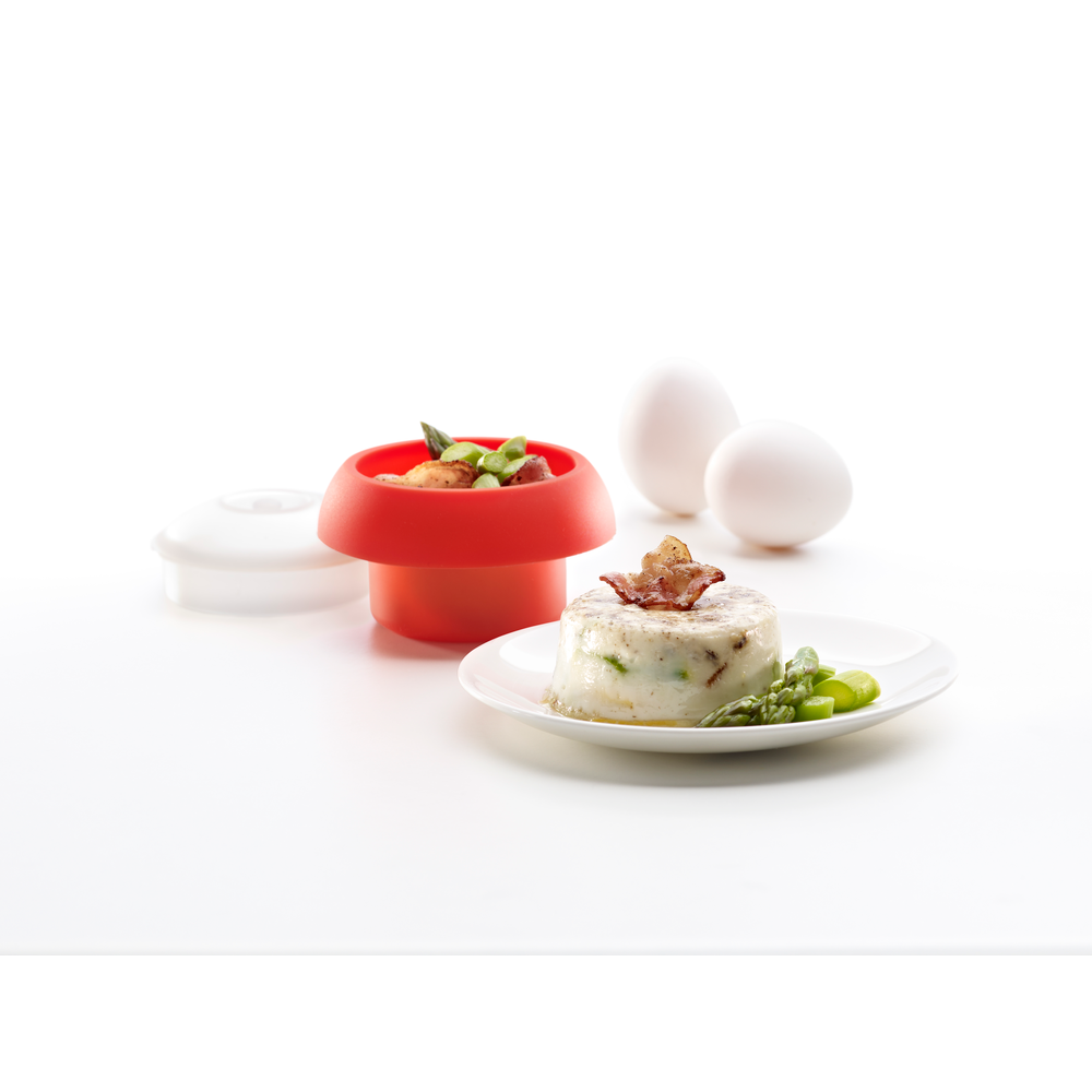 Microwave Egg Cup, Cylinder, Red