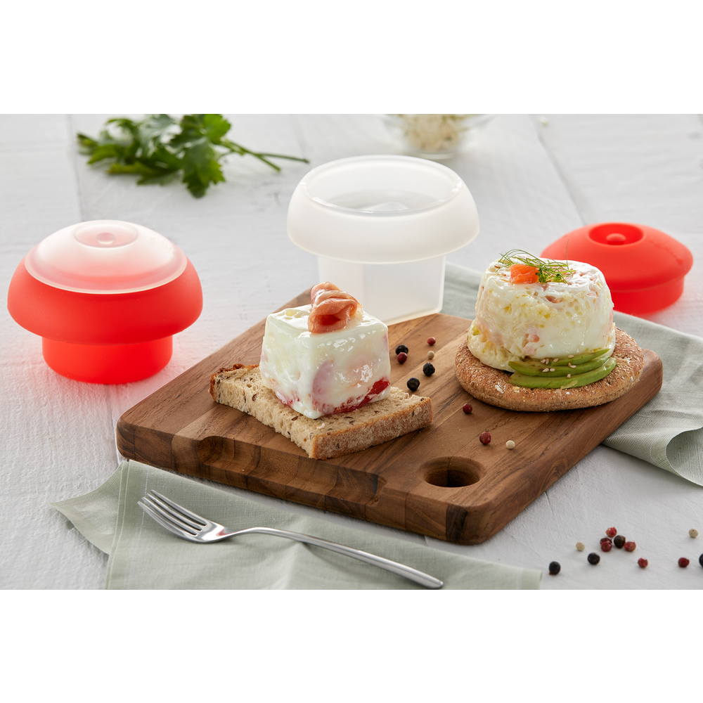 Microwave Egg Cup, Cylinder, Red