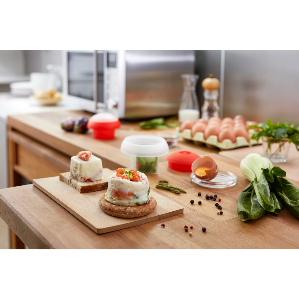 Microwave Egg Cup, Cylinder, Red