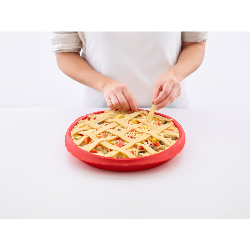 Quiche Pan, 28 cm with Ceramic Plate