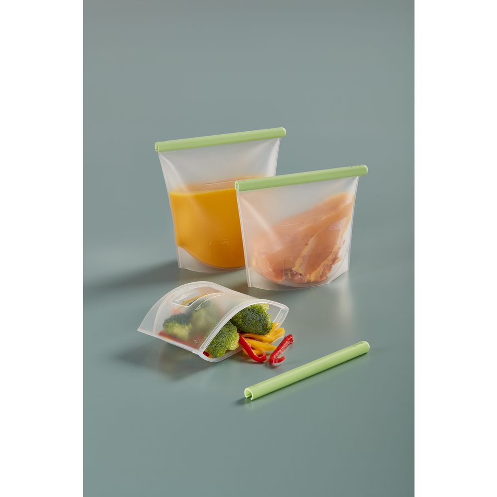 Reusable silicone Bags, Set of 3