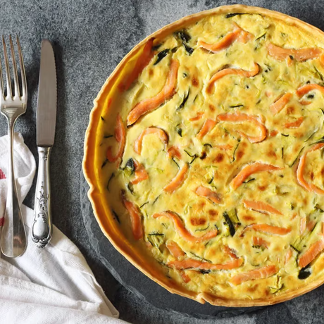 Mushroom and Camembert Quiche