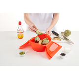 Deep Microwave Steam Cooker with Tray 3-4 p.