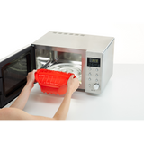 Deep Microwave Steam Cooker with Tray 3-4 p.