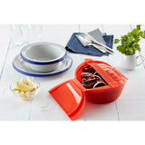 Deep Microwave Steam Cooker with Tray 3-4 p.