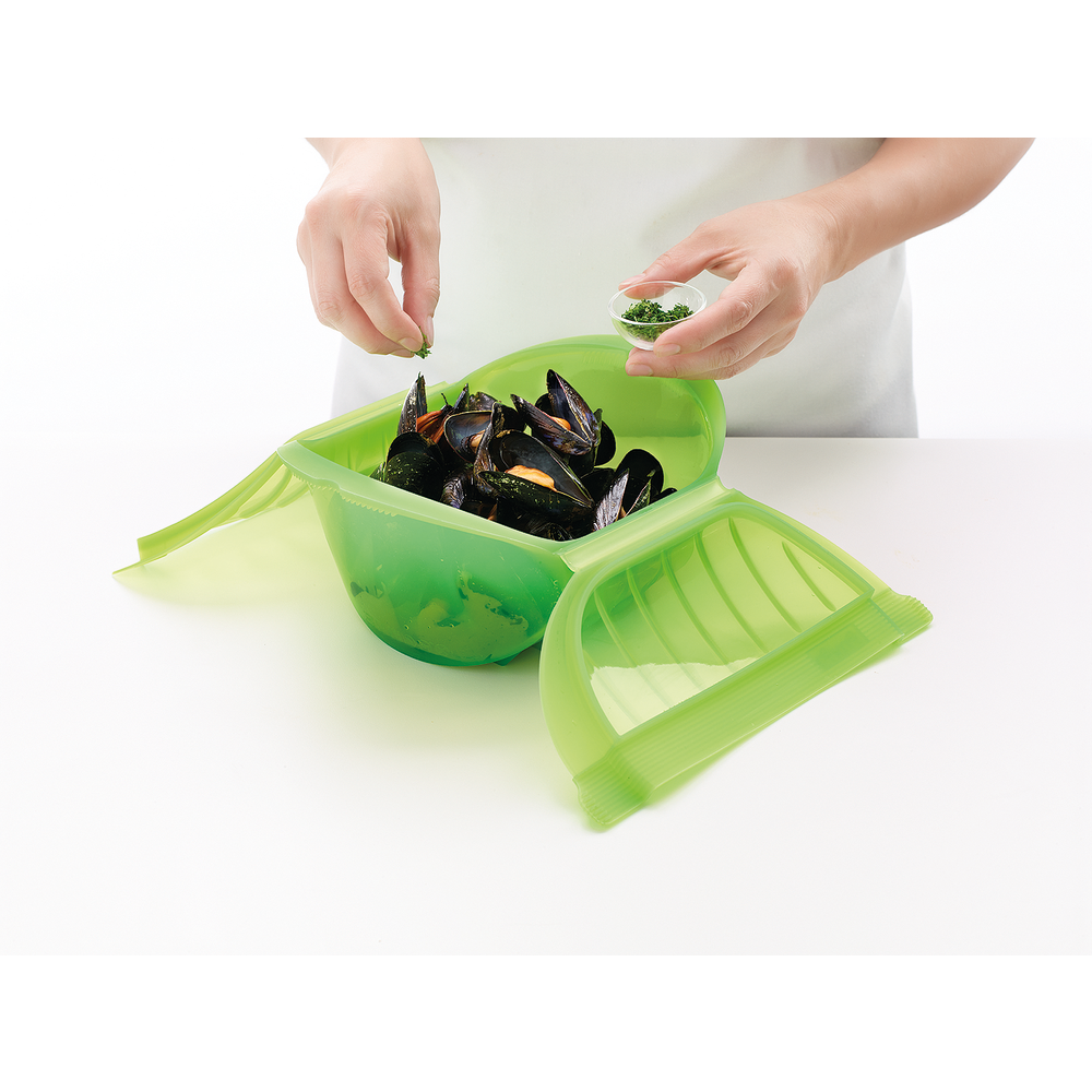 Deep Microwave Steam Cooker 1-2 p.