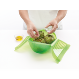 Deep Microwave Steam Cooker, 3-4 p, Green