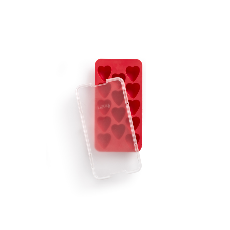 Heart Ice Cube Tray, with Lid
