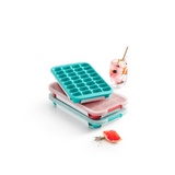 Industrial Ice Cube Tray, with Lid, Blue