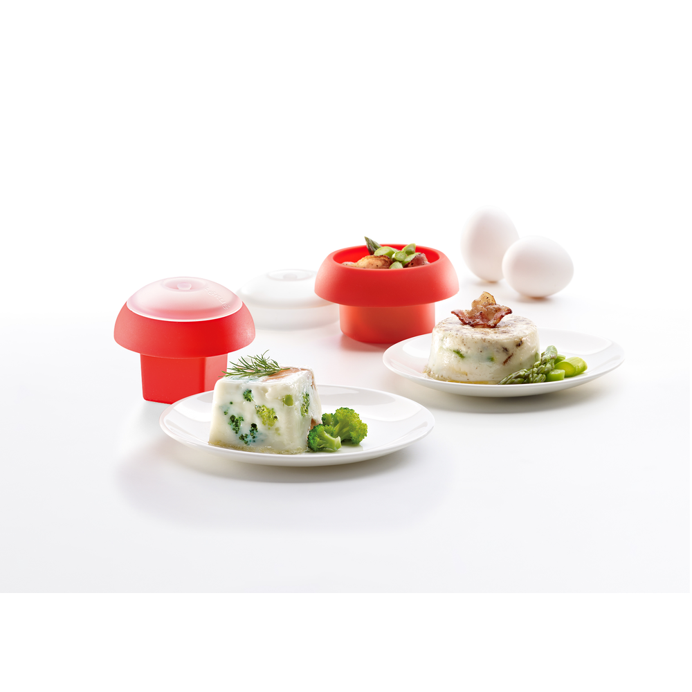 Microwave Egg Cup, Set of 2, Red