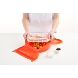Microwave Steam Cooker with Tray, 1-2 p, Red