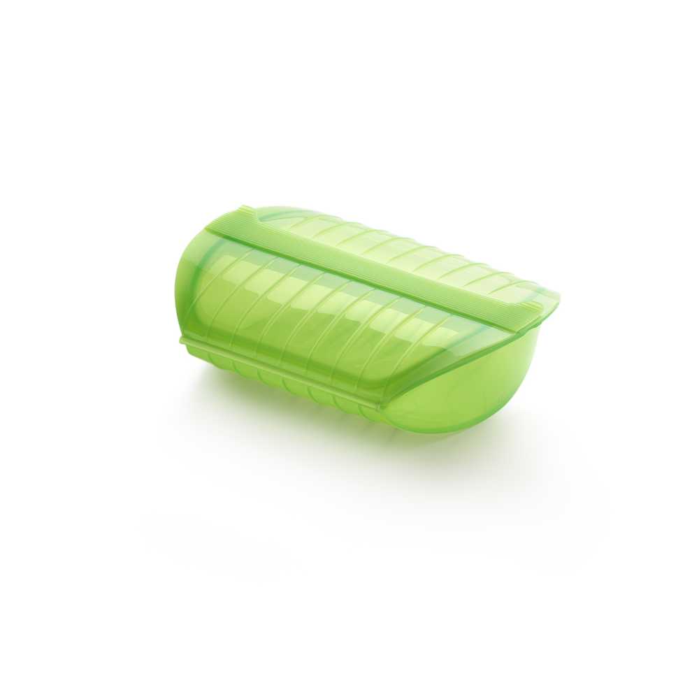 Microwave Steam Cooker with Tray, 3-4 p, Green