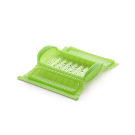 Microwave Steam Cooker with Tray, 3-4 p, Green