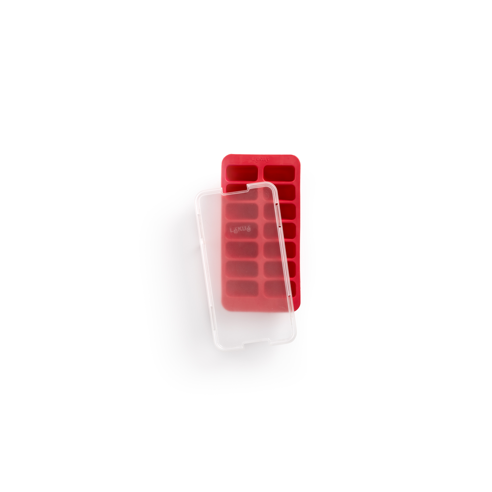 Rectangular Ice Cube Tray, with Lid