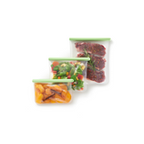 Flat Reusable Bags, Set of 3