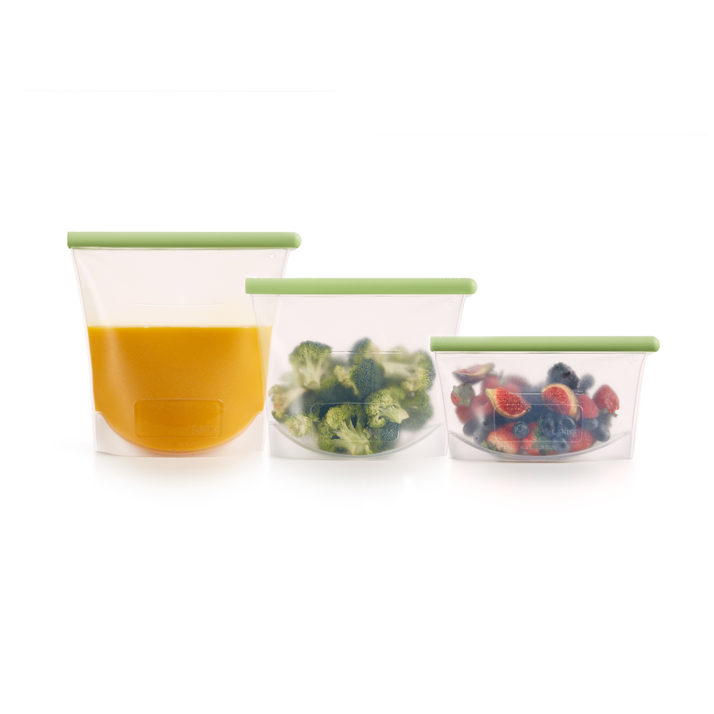Reusable silicone Bags, Set of 3