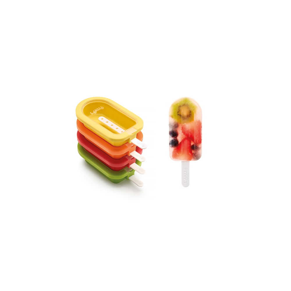 Stackable Big Ice Lolly Moulds, Set of 4