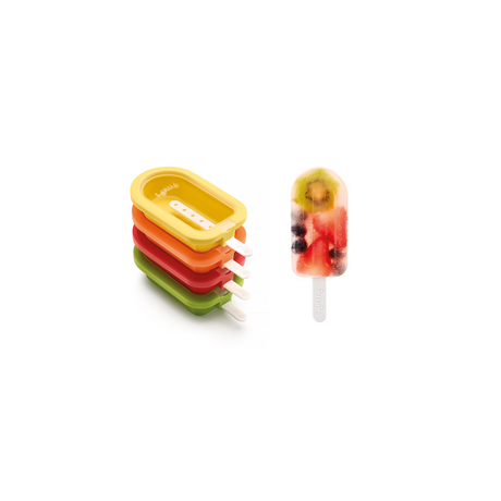 Stackable Big Ice Lolly Moulds, Set of 4