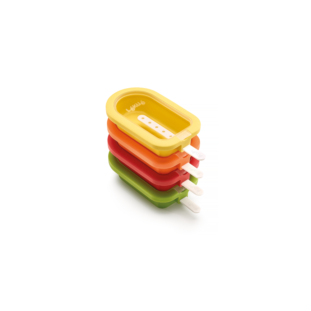 Stackable Big Ice Lolly Moulds, Set of 4