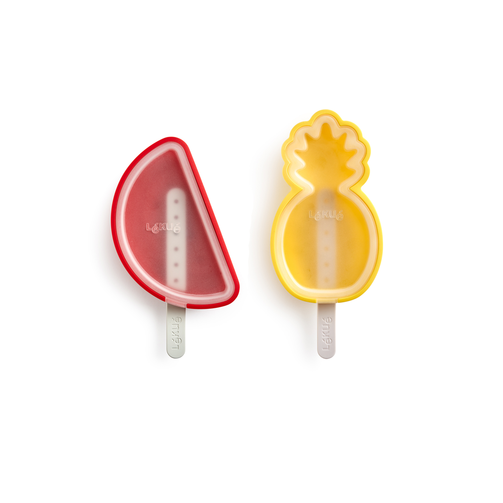 Tropical Fruits Ice Cream Molds, Set of 4