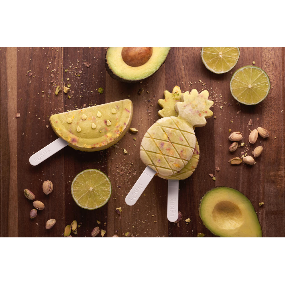 Tropical Fruits Ice Cream Molds, Set of 4